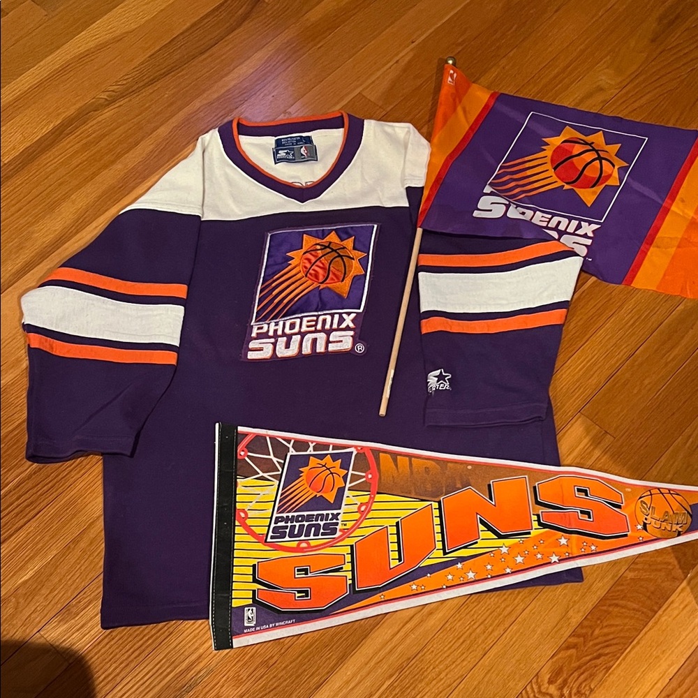 Phoenix Suns Sweatshirt Starter Official Licensed - Picture 2 of 4